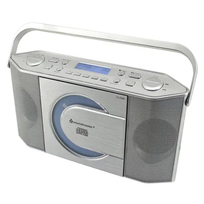 Produktbild von Soundmaster RCD1770SI tragbares Radio mit CD-Player digital DAB+ USB MP3 Kopfhöreranschluss Uhr