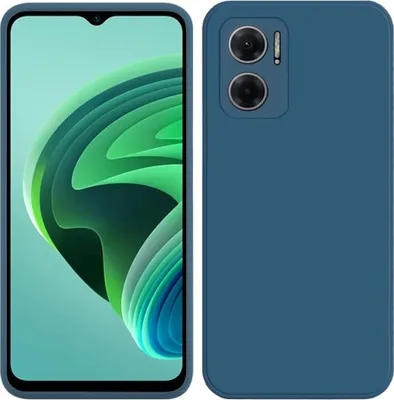 Image de Etui pour Xiaomi Redmi 10 5G, étui de protection en silicone souple en caoutchouc liquide bleu