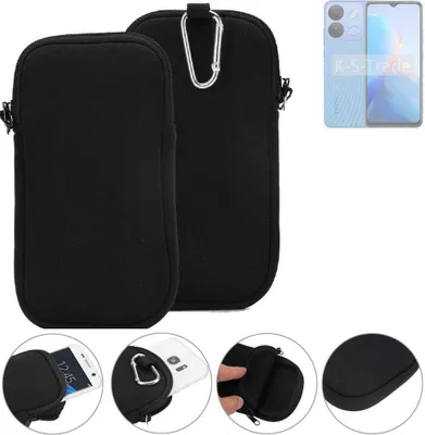 Produktbild von K-S-Trade Neopren-Hülle Handyhülle kompatibel mit Infinix Smart 7 HD Schutzhülle Neoprenhülle Sleeve Schutz-Hülle Gürtel Tasche Case Holster