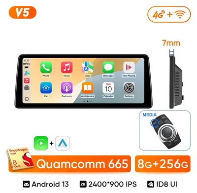 Obrázok produktu pre Autorádio s 12,3-palcovým dotykovým displejom – rozlíšenie 2K – s navigáciou – bezdrôtové pripojenie CarPlay a Android Auto – 256 GB