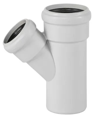 Obrázok produktu pre Odbočka odpadová odhlučnená Osma Skolan Safe SKEA 45 °, DN 78 x 58, svetlo šedá