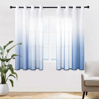 Obrázek produktu pro Sady průsvitných záclon – lehké a elegantní – sada 2 ks – 145 x 140 cm – polyester