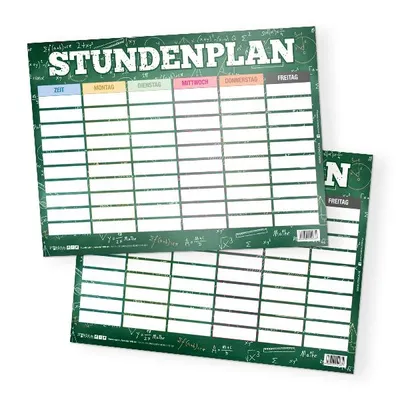 Produktbild von itenga Stundenplan Formeln DIN A4 300 g/m² einseitig abwischbar