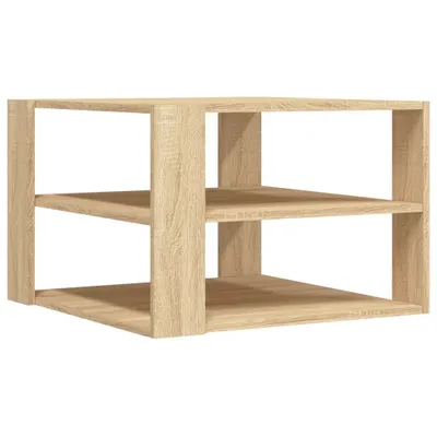 Image de vidaXL Table basse chêne Sonoma 59,5x59,5x40 cm Bois composite