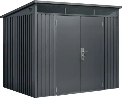 Produktbild von osoltus Metall Gerätehaus Geräteschuppen Pultdach Skylight  4 m²