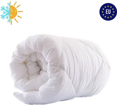 Obrázok produktu pre Prikrývka 160x220 celoročná prikrývka celosezónna prikrývka prikrývka na spanie prikrývka pre alergikov hypoalergénne mikrovlákno 160 x 220 biela