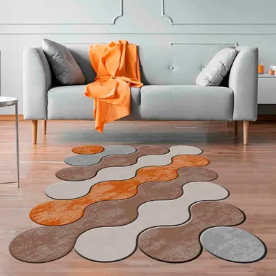 Zdjęcie produktu dla Conceptum Hypnosis, Wookece294, Dywan (160 x 230), 100% POLIESTER, Pomarańczowy, 160 x 230 cm
