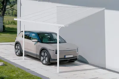 Produktbild von Terrassenüberdachung Carport KLEO 300L300 Aluminium Weiß