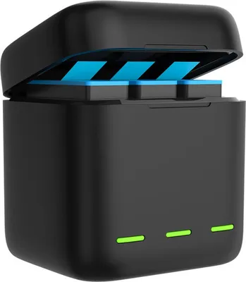 Image de chargeur de batterie 3 canaux pour Hero 9, avec 3 batteries de 1750 mAh