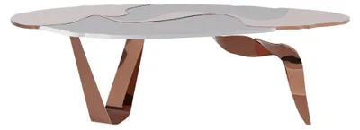 Immagine prodotto di Tavolo da pranzo in acciaio inox sala da pranzo moderno soggiorno tavoli da cucina design tavolo in metallo