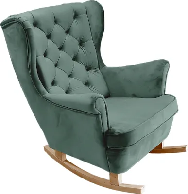Produktbild von DomoHome Relaxsessel Armlehnensessel Armlehnen Fernsehsessel Loungesessel Polstersessel Couchsessel Armsessel Chair Wohnzimmersessel Ohrensessel | 102x81x95cm | Green_29853