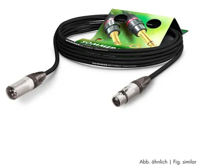 Produktbild von Mikrofonkabel Stage 22 Highflex, 2 x 0.22 mm² | XLR / XLR, NEUTRIK® | 3,00m | schwarz