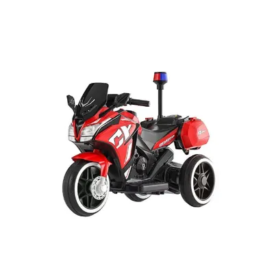 Image de Moto électrique pour enfants 6V 4Ah-Accus Musique Lumière Police Lumière Rouge