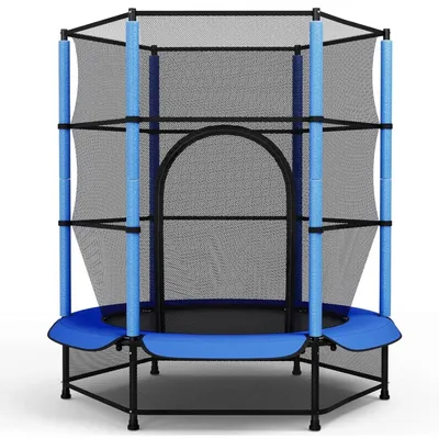 Immagine prodotto di Trampolini per bambini – Mini trampolini – Tela elastica – Rete di sicurezza – Diametro 140 cm