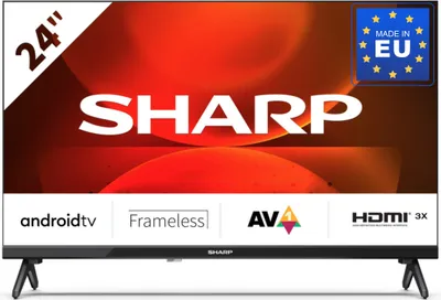 Produktbild von Sharp 24FH2EA Smart TV Android 24" HD LED Nero Rahmenlos Wi-Fi DVB-T2/C/S2