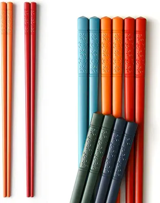 Zdjęcie produktu dla Pałeczki 24 cm, 5 parów, wielokrotnego użytku, zmywalne w zmywarce, do domu, imprezy i kuchni