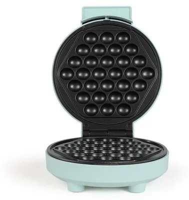 Bubble-Waffeleisen 1000 W, 24,6 x 19,5 x 9,2 cm, Kunststoff, Blau