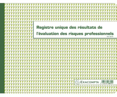 Produktbild von Piqure 6617E 24x32cm - registre unique des résultatsdel'évaluationdesrisquesprofessionnels60pages