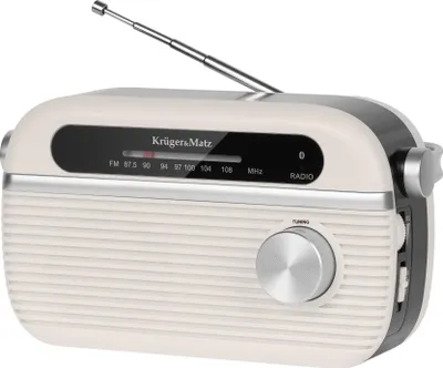 Obrázek produktu pro Kruger&Matz KM0826 Přenosné rádio AM/FM, Bluetooth, béžová