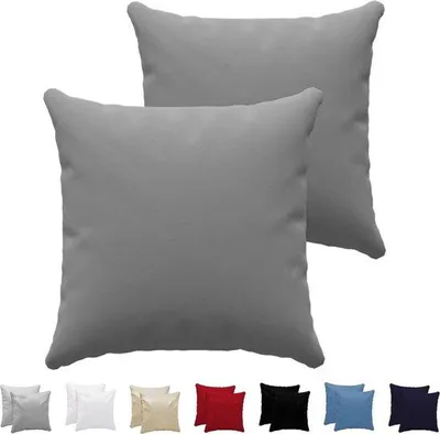 Produktbild von Famanu Kissenbezug 2er-Pack - 60 x 60 cm, 100% Baumwolle,