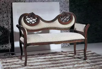 Produktbild von Wohnzimmer Luxus Bank Polster Stoff Textil Sitzmöbel Polsterbank