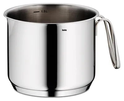 Melkpan 1,6 l, Edelstahl 18/10, für Induktion, ofenfest