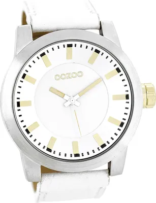 A close-up studio shot of a wristwatch.