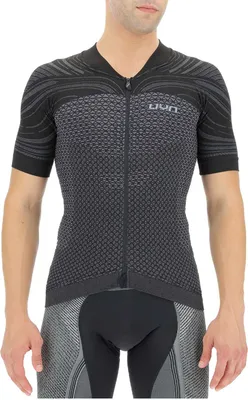 Productafbeelding van UYN Coolboost OW fietsshirt voor heren, korte mouwen, kleur: zwart (Bullet/Jet Black), maat: S