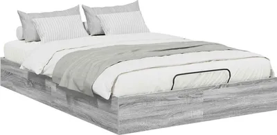 Obrázok produktu pre Otomanový posteľný rám Sivá Sonoma 203 x 140 x 25 cm