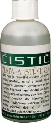 Obrázek produktu pro Čistič zlata a stříbra 200 mI. Lze použít i do čističek.