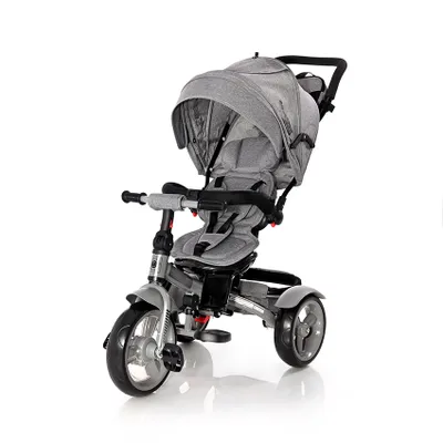 Obrázok produktu pre Lorelli Trojkolka Neo 4 v 1 EVA pneumatiky, tlačná tyč, otočné sedadlo, nastaviteľné tmavo šedá