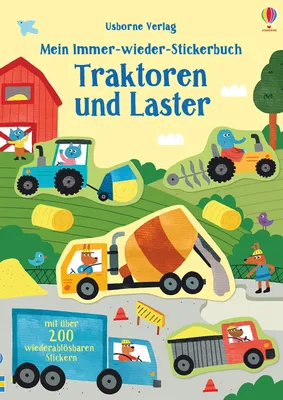 Obrázek produktu pro Mein Immer-wieder-Stickerbuch: Traktoren und Laster: mit über 200 wiederablösbaren Stickern (Meine Immer-wieder-Stickerbücher)