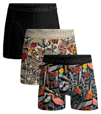 Produktbild von Muchachomalo Herren Boxershorts – 3er Pack – Baumwolle Stretch – Bequeme Unterwäsche – Größe S - TOOLBOXHERO1010-07