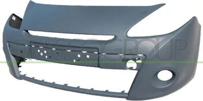 Produktbild von PRASCO Stoßstange Stoßfänger für RENAULT Clio III Schrägheck (BR0/1, CR0/1) Glatt Schwarz RN3271001