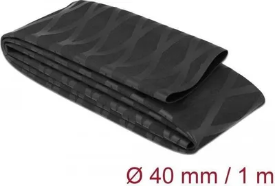 Productafbeelding van Delock 19602 DELOCK Schrumpfschlauch X-Muster rutschfest 1m x 40mm Black