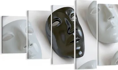 Produktbild von Bild auf Leinwand - Leinwandbild - Venedig Maske Schauspieler Theater - 100x60cm - Wand Bild - Wanddeko - Leinwanddruck - Bilder - Kunstdruck - Leinwand bilder - Wandkunst - EG100x60-2208