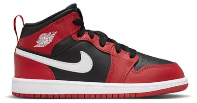 Zdjęcie produktu dla Jordan 1 Mid Black Gym Red (rozmiar dla dzieci) - EU 27.5