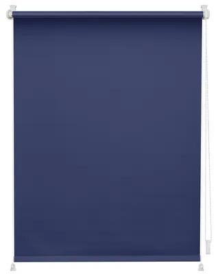 Produktbild von Lichtblick Rollo Klemmfix, ohne Bohren, verspannt, Verdunkelung Blau 90 cm x 150 cm (B x L)