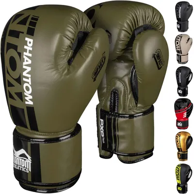 Image de Omgoods - Gants de boxe Phantom - Gants de Muay Thai, tailles 10-16 oz, pour hommes