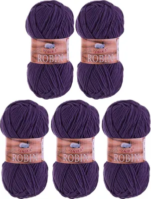 Produktbild von 500g Strickgarn Robin Antipilling Winterwolle Handstrickgarn Häkelgarn Farbwahl