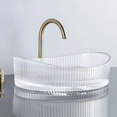 Produktbild von Aufsatzwaschbecken Rea Harper Transparent Nablatowa