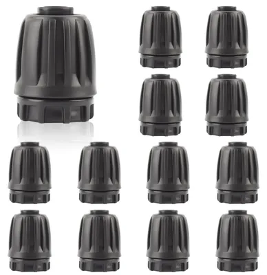 Tropfbewässerungs-Endkappen 1/2 Zoll, 12 Stück, für 16 mm Schläuche