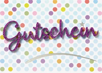 Produktbild von Gutschein  Lettering Surprise  Glückwunschkarte mit Applikation im For