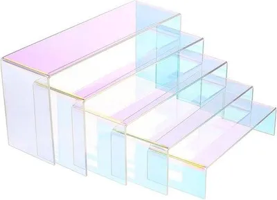 Produktbild von Famanu Displayregal 5-lagig aus Acryl - iriserend