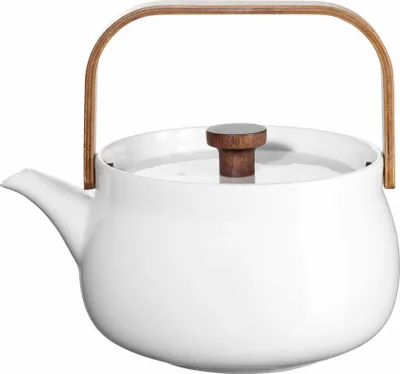 Immagine prodotto di ASA Selection Japandi Teekanne mit Holzgriff, Tee Kanne, Porzellan, White, 600 ml, 23371017