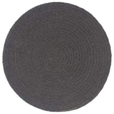 Immagine prodotto di Tovagliette 6 pz Grigio Scuro Neutro 38 cm Rotonde in Cotone