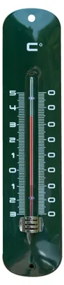 Produktbild von Innen-/Ausenthermometer - grun - Metall - 6,5 x 30 cm