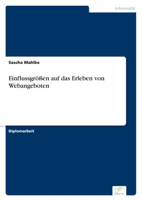 Produktbild von Einflussgrößen auf das Erleben von Webangeboten