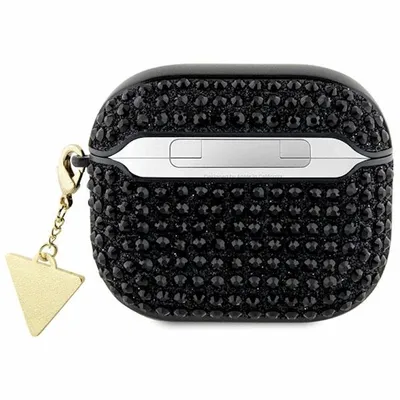 Produktbild von Guess Rhinestone Triangle Charm - AirPods 3 Case (black)