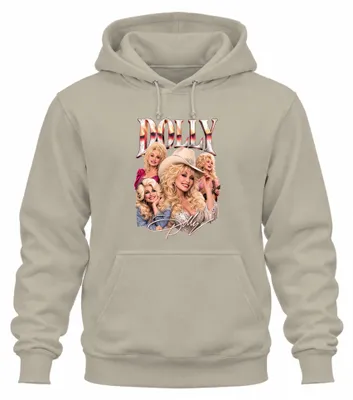 Productafbeelding van Dolly Parton, countrymuzieklegende, westernstijl, Nashville, hoodie, natuur, maat S